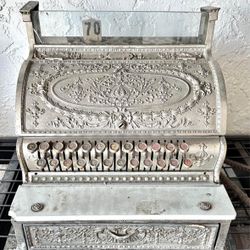 1910 WORKING National Cash Register NCR Model 332 Candy Store Adding Machine Ornate Metal