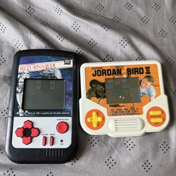 Retro Handheld Game Console w/ 2 Game Cartridges – Works