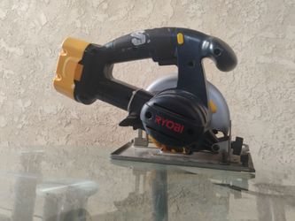 Ryobi Cordless Circular saw 14.4V yellow dark green and red