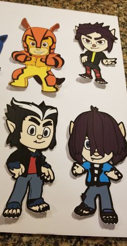 PJ masks cutouts for your DIY's, party. Centerpeices