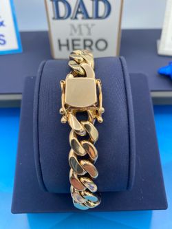 14K Gold Cuban Link Bracelet for Men – 10mm