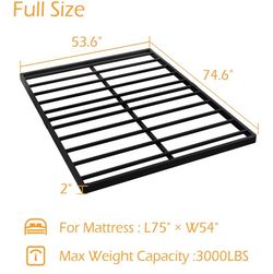Full Size Metal Box Spring /Bunkie Board - 2" Low Profile New