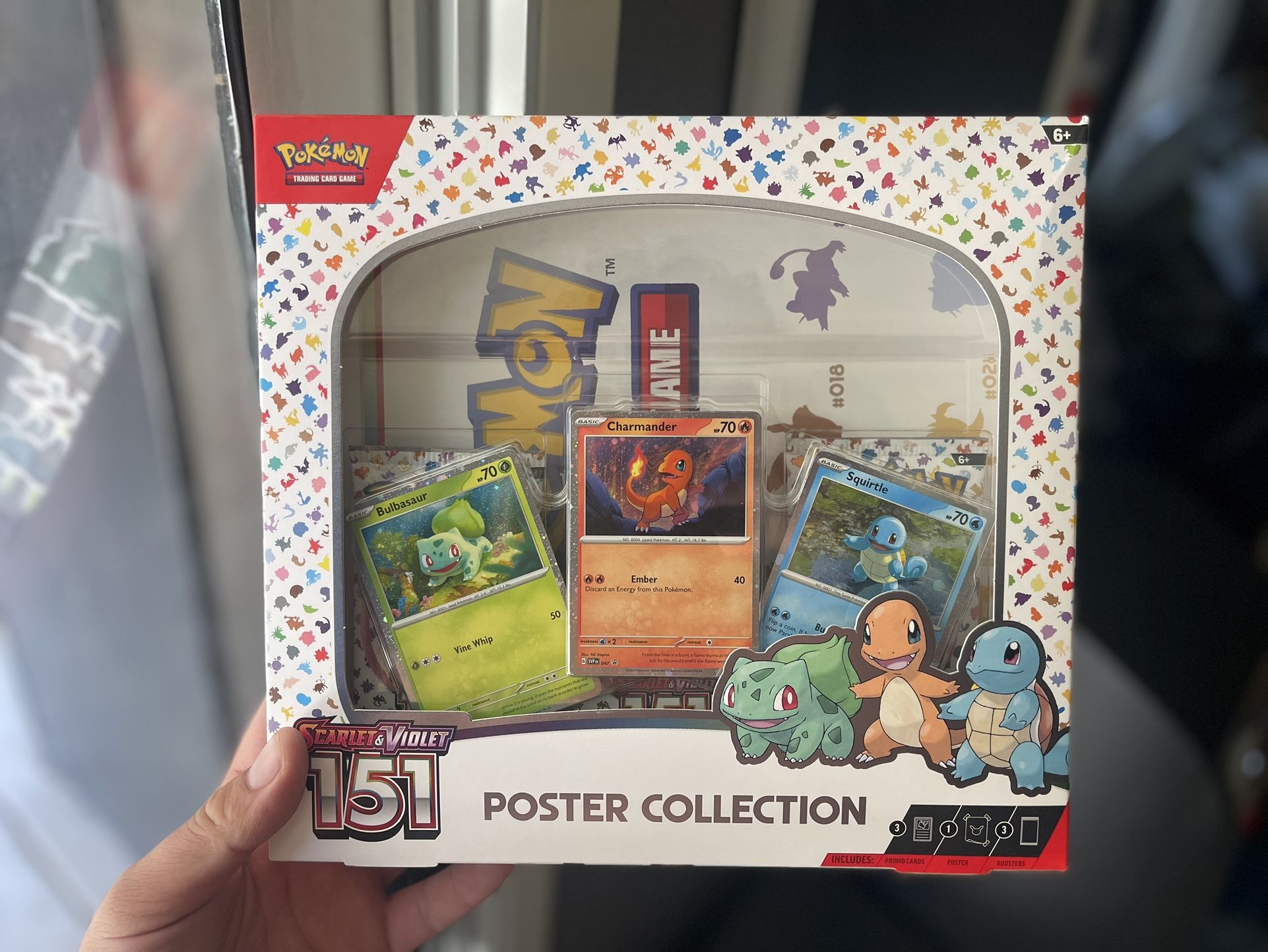 Pokemon Trading Card Games Scarlet & Violet 3.5 151 Poster Collection Box - 3 Pokemon TCG: Scarlet & Violet—151 booster packs