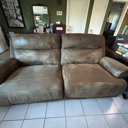 Microfiber Reclining Sofa