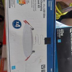 4 Pack 4 In Led Slim Color Changing Ressesed Kit