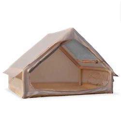 Inflatable Camping Tent, 2-4 Person, Luxury Glamping Design with Skylight, Oxford Fabric