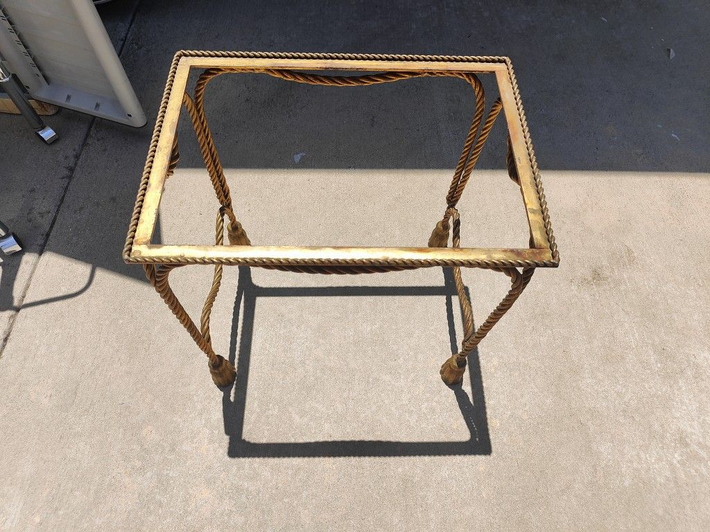 Gold End Table