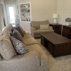 Couch, Chair And Side Table
