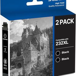 232XL Ink Cartridges Black Remanufactured for Epson 232XL Ink Cartridges Combo Pack for Epson 232 Ink Cartridge T232 232 XL Work with Epson XP-4200 XP