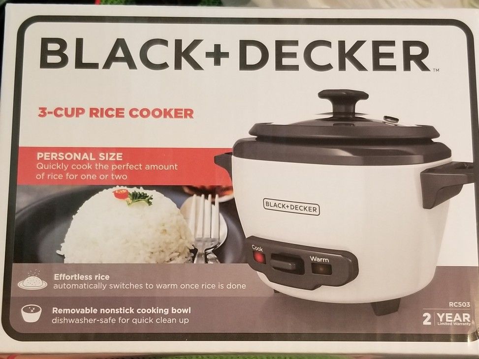 Black & Decker 3 cup rice cooker