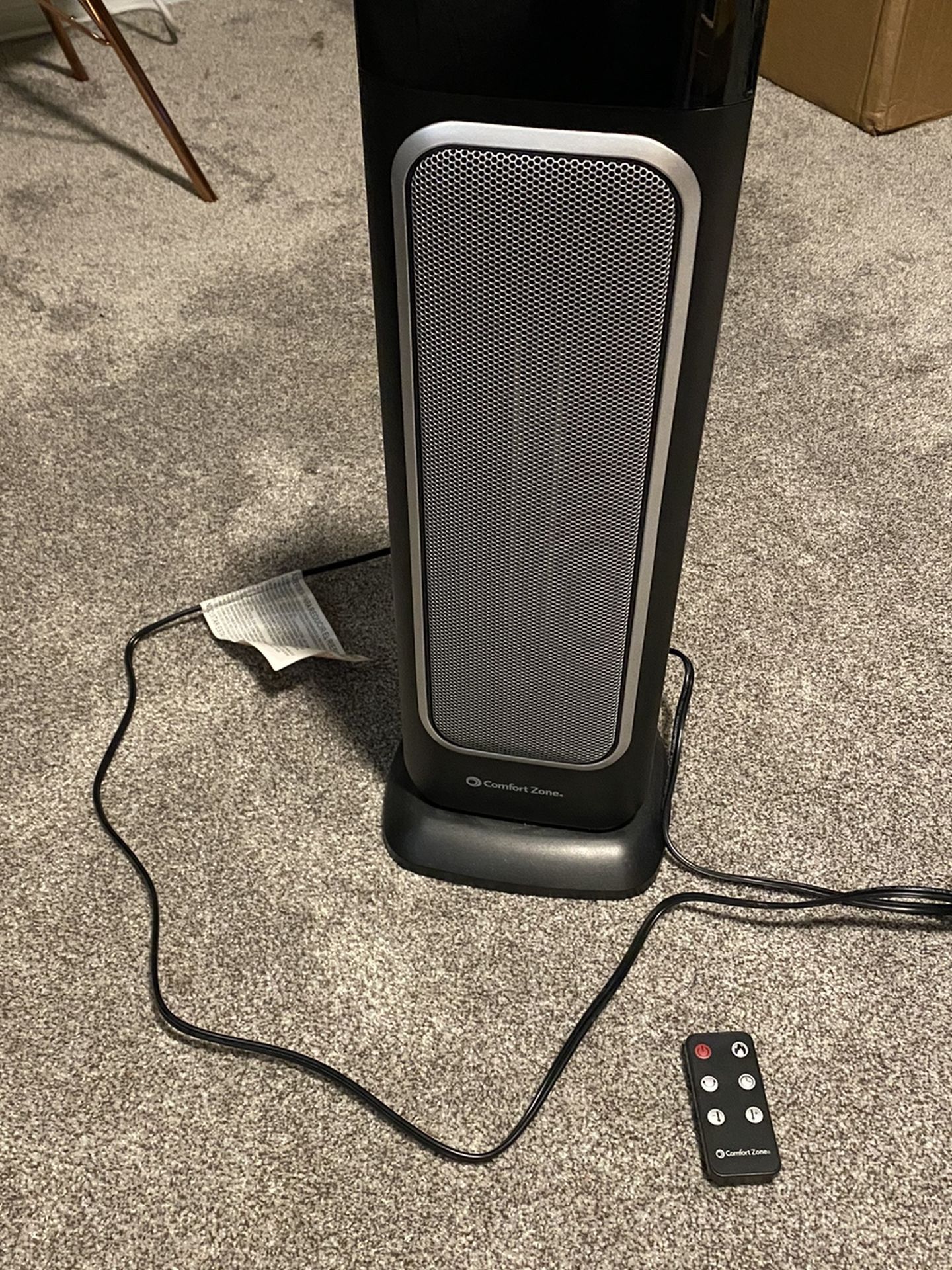Comfort Zone Space Heater With Remote