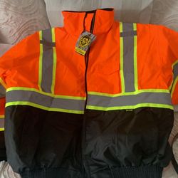 Hi Viz Safety Jacket Insulated 
