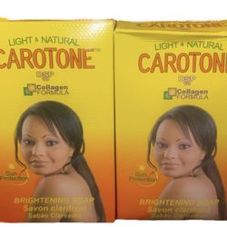 Carotone Light & Natural Brightening Soap with Collagen Formula – 2 Pack