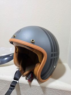 Casco Triangle B206 Retro 3/4 Para Motocicleta Adulto M