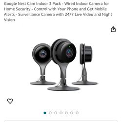 3 Fully Functional Nest 1st Generation Indoor Cameras