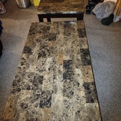 Coffee Table Set With Two End Tables 