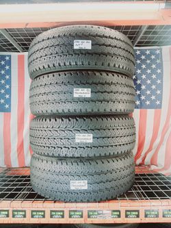 ✅ 4 USED TIRES LT285/60R20 FIRESTONE TRANSFORCE AT 285 60 20