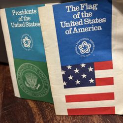 Vintage Bicentennial Booklet Set - U.S. Flag & Presidents