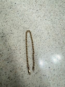 Rope gold bracelet, 10KT gold