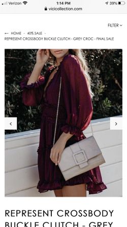 Cross body grey bag