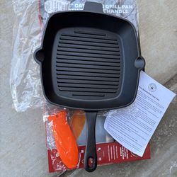 Chefs Counter Cast Iron Grill Pan 10”