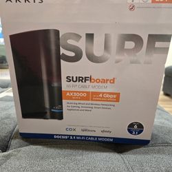ARRIS - SURFboard DOCSIS 3.1 Cable Modem & Wi-Fi 6 Router Combo - Black