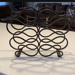 Vintage Iron 10 Bottle Wine Rack