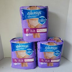 Always Discreet Underwear Size XL NEW