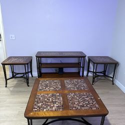 Coffee Table, TV Stand, Side Tables Set