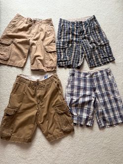 Lot of 4 American eagle shorts khaki pants size 30