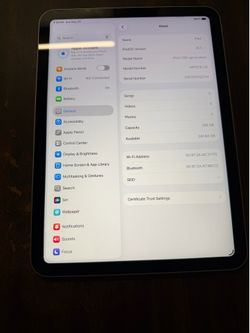 Apple iPad 10th Gen 256GB Silver Wi-Fi 10.9” MPR33LL/A