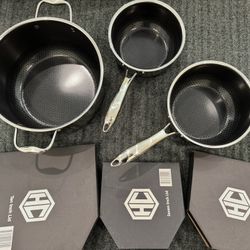 Hexclad - 6 piece Pot set - Brand new