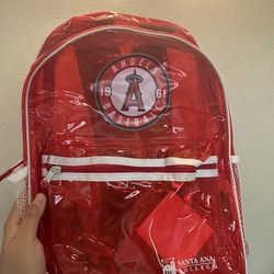 Angels Clear Red Backpack