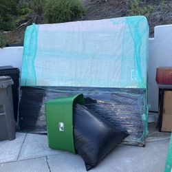 Free CA King Mattress, Box Springs, Topper And Hollywood Frame