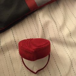 Red Velvet Heart Ring Box