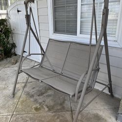 Outdoor Loveseat Swing Set  