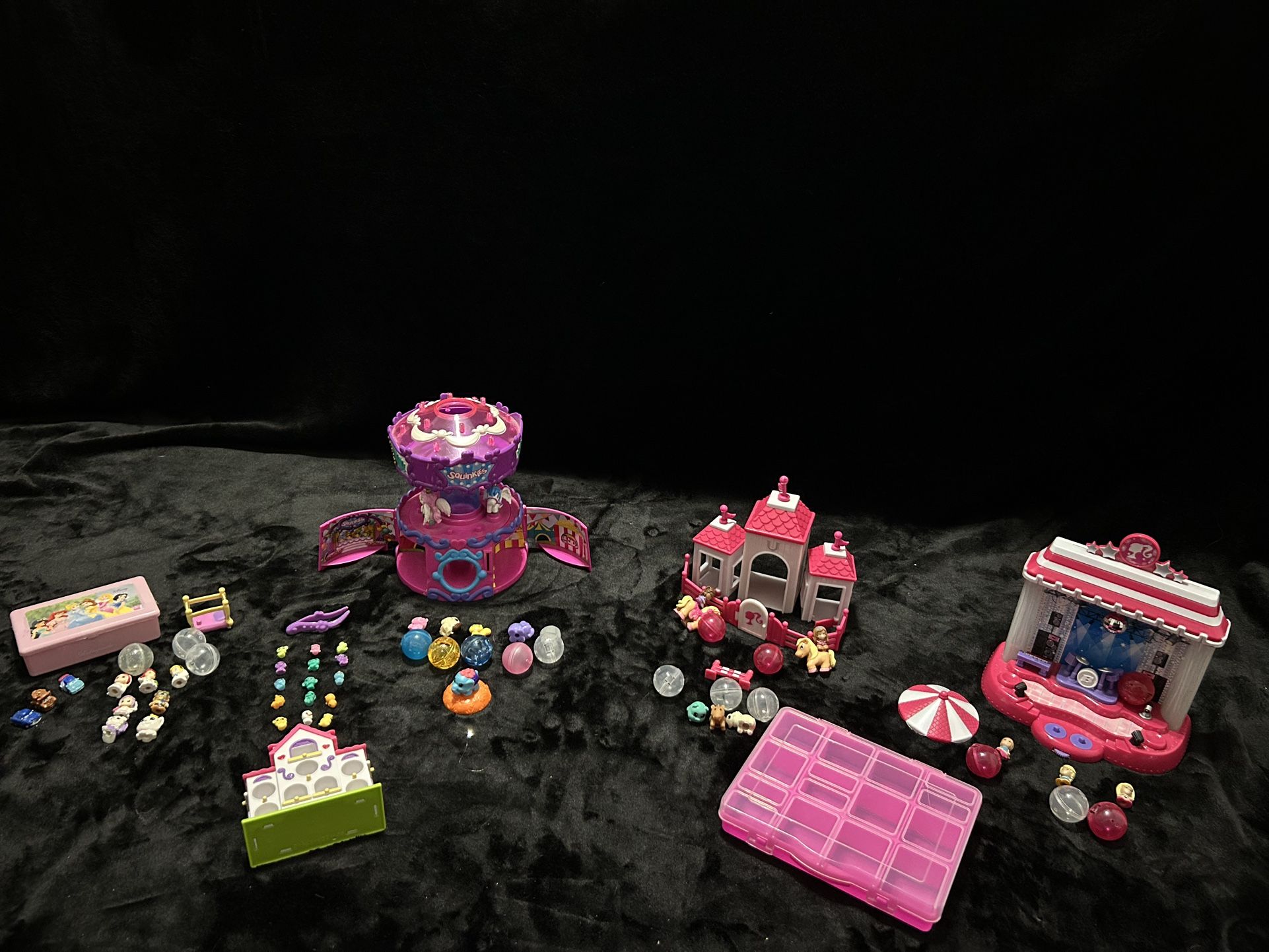 VINTAGE GIRLS SQUINKIES : DISNEY - BARBIE EQUESTRIAN & ROCK STAR - ZINKIES ES : DISNEY - BARBIE EQUESTRIAN & ROCK STAR - ZINKIES TINY- CAROUSEL Lot