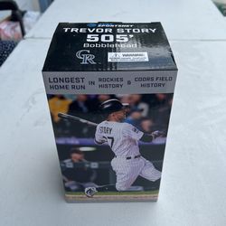 Trevor Story Bobble head Longest Home run, Un Used