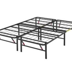 Amazon Queen Bed Frame W/Storage space18"in. Foldable Metal Platform Sturdy Steel No Box Spring Needed