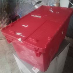 Red Storage Containers/ Plastic Totes 