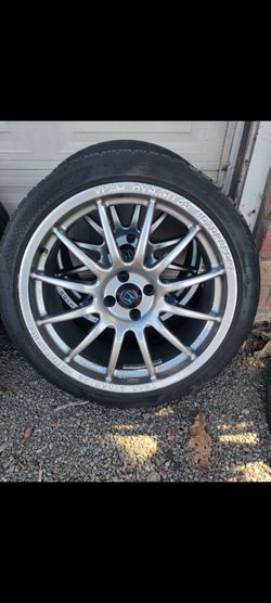18" 4x100 rims/wheels and tires.