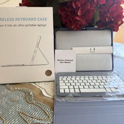 Hamile for iPad 11th 10th Generation Case with Keyboard - 7 Colors Backlit Wireless Detachable Folio Keyboard Cover with Pencil Holder for iPad 11-inc