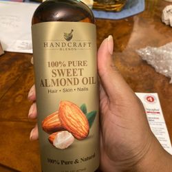 Handcraft Blends Sweet Almond Oil - 16 Fl Oz - 100% Pure and Natural - Premium Grade Carrier Oil for Skin and Hair