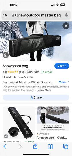 Snowboarding Bag New