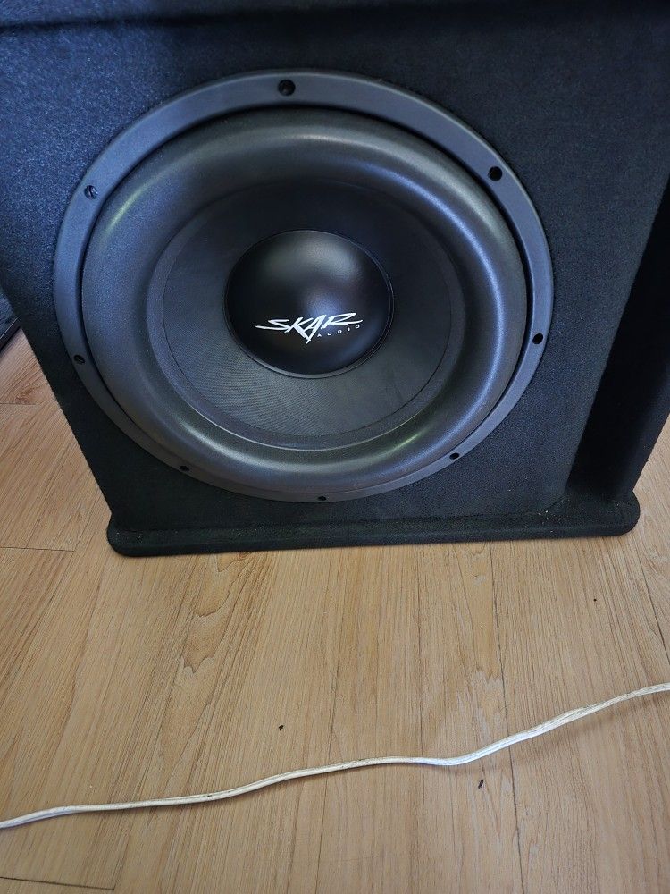 SKAR AUDIO SINGLE PORTED 15" SUBWOOFER & SKAR RP-1200.1D  D CLASS AMPLIFIER 