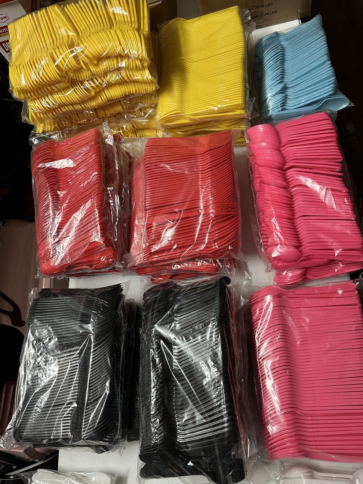 Color Forks And Spoons 