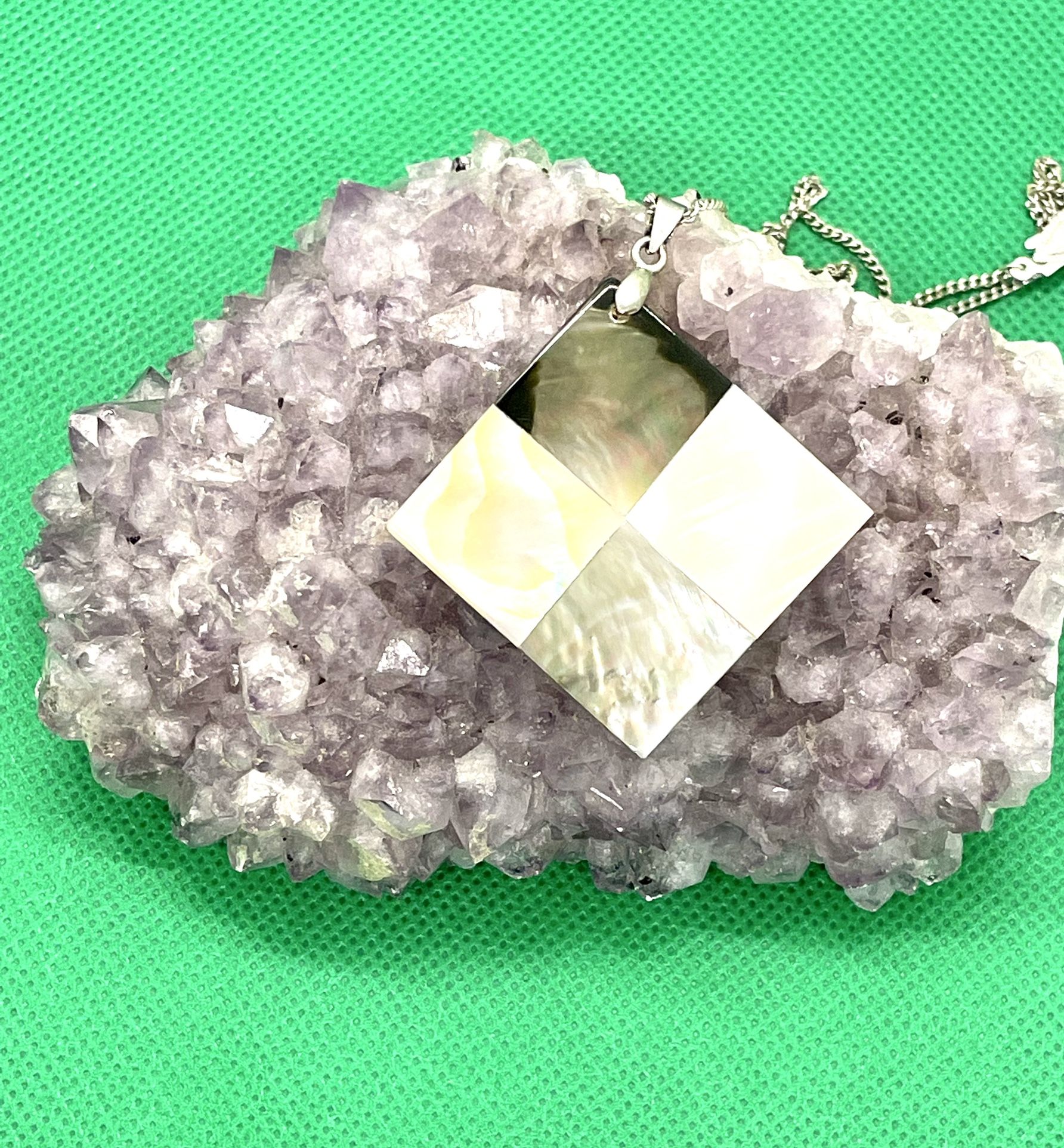 Mother Of Pearl Pendant Necklace