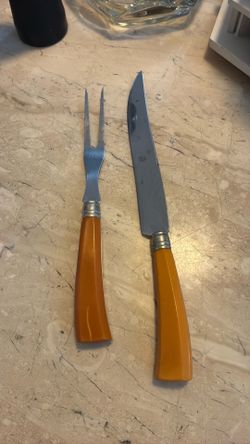 Vintage stainless steel with bake light handles