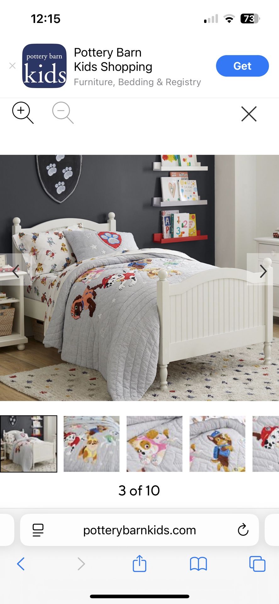 Pottery Barn Paw patrol Quilt Twin