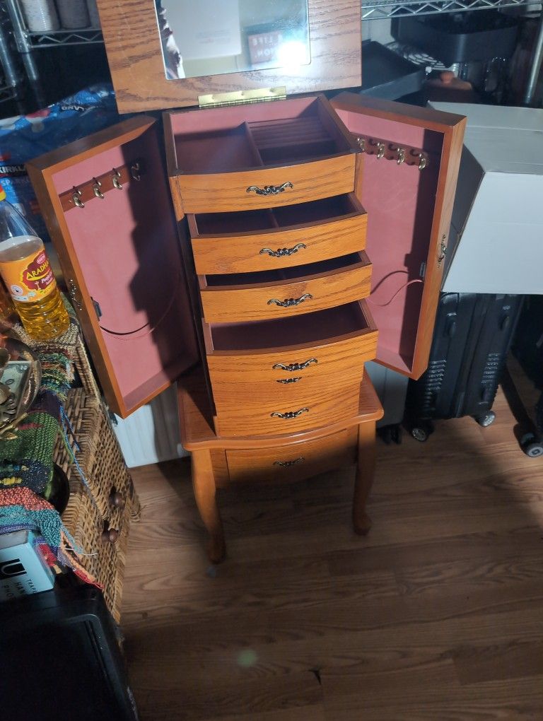 Vintage Jewelry Armoire